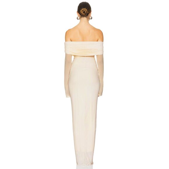 Deme by Gabriella Jolene Gown in Off White X-Small New Womens Maxi Dress - Picture 3 of 17